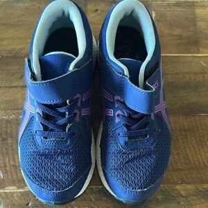 Asics Blue and Pink Sneakers with Breathable Mesh